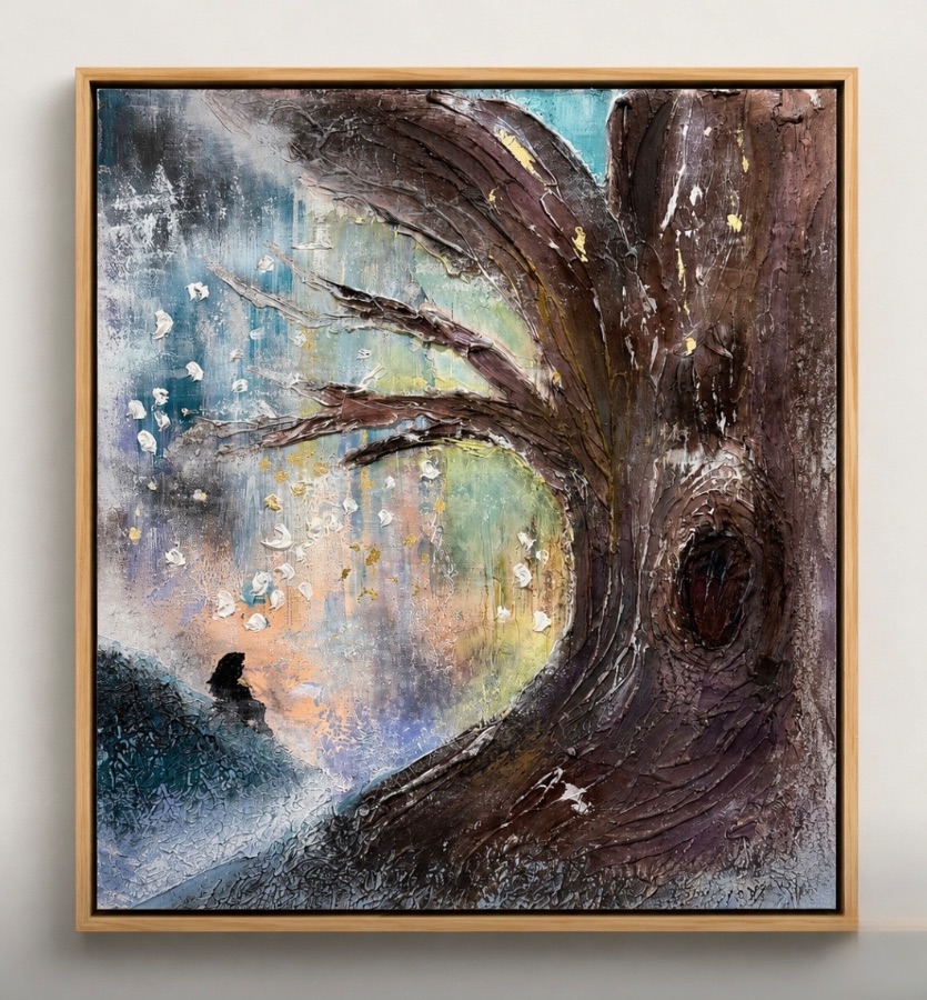 The Ancient Wonder tree by Niki Bonfield, Mixed media