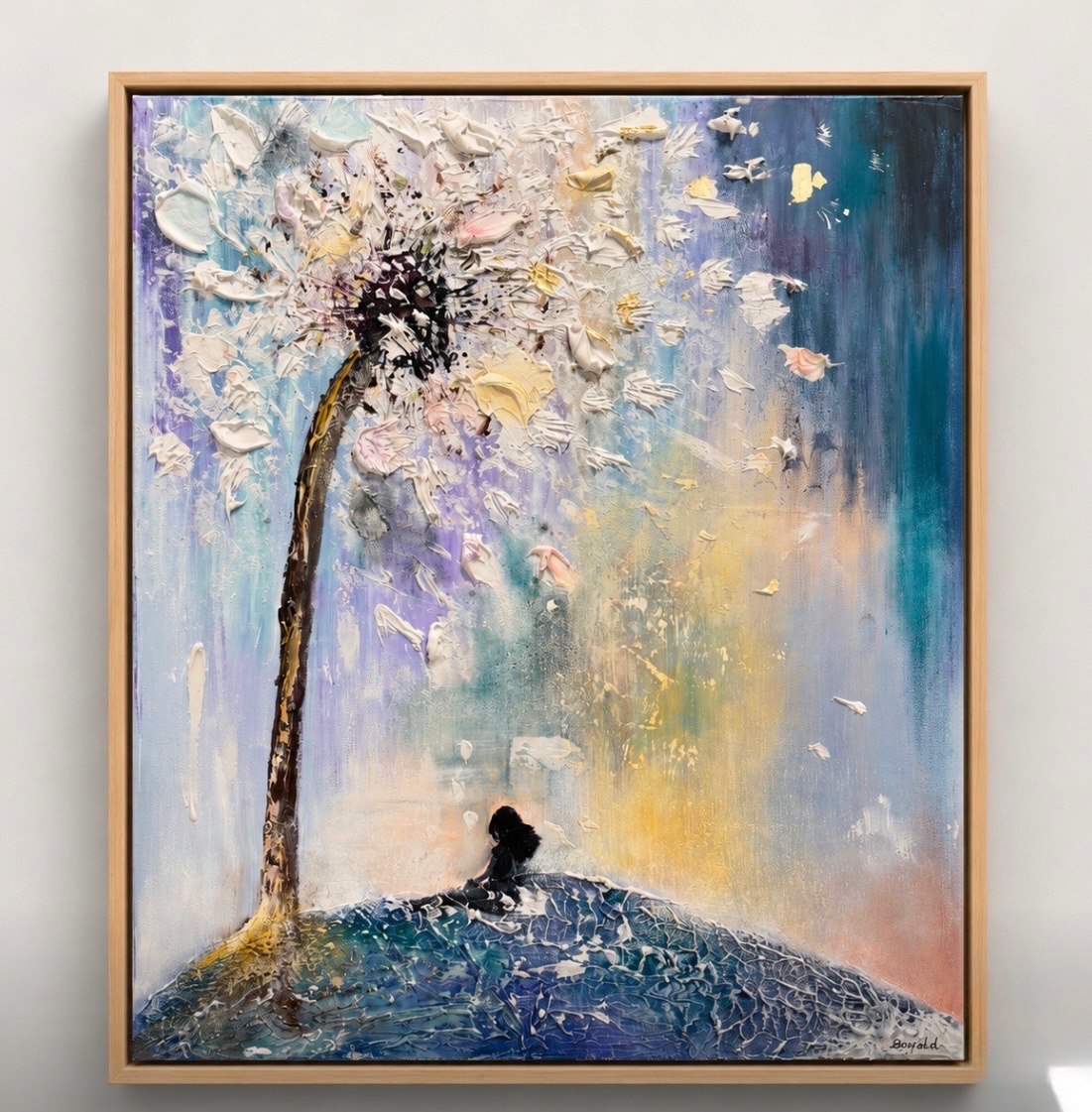 The Giant Dandelion by Niki Bonfield, Mixed media