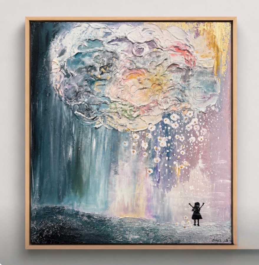 The Wonder Cloud by Niki Bonfield, Mixed media